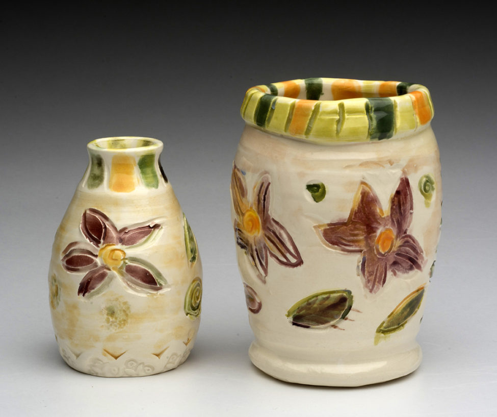 Karen Franzen 2 bud vases